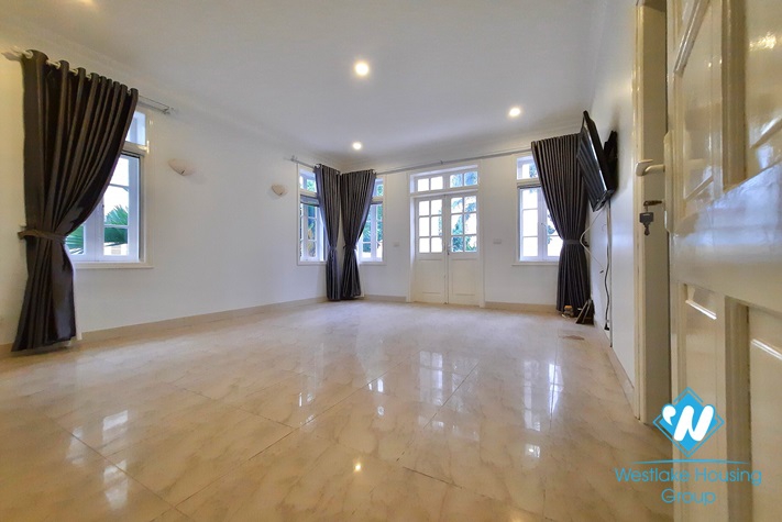 Large airy house for lease in Ciputra compound, Tay Ho, Hanoi- semi furnished.